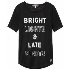 2 for $15 - NEW Victoria's Secret Black "BRIGHT LIGHTS" Tee Shirt